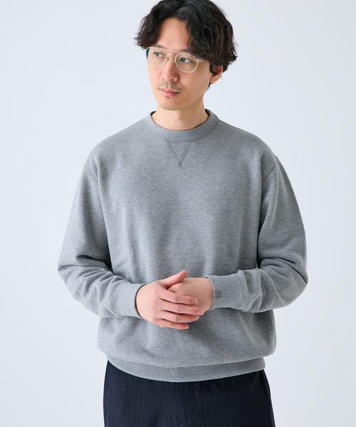 LOOPWHEELER(ループウィラー)の「LOOPWHEELER for LOWERCASE ライトツリウラケ ルーズスウェット(スウェット・メンズ・アイボリー/ネイビー/ライトグレー・SMALL/MEDIUM/LARGE/X-LARGE)」の7枚目の写真