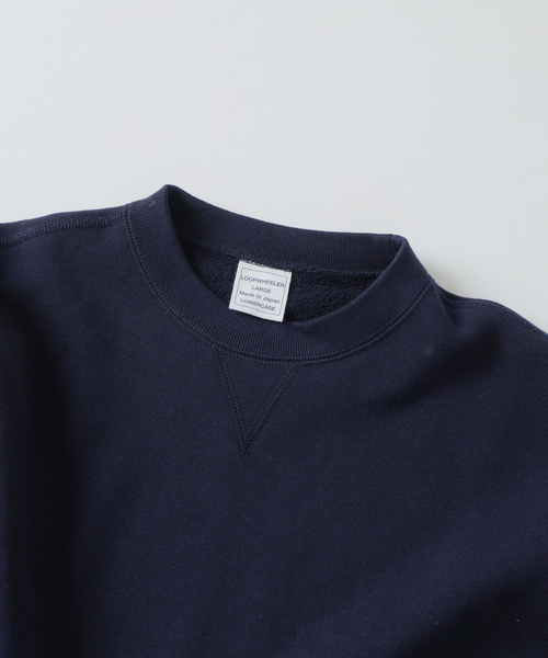 LOOPWHEELER（ループウィラー）の「LOOPWHEELER for LOWERCASE ライトツリウラケ ルーズスウェット（スウェット・メンズ・アイボリー/ネイビー/ライトグレー・SMALL/MEDIUM/LARGE/X-LARGE）」の16枚目の写真