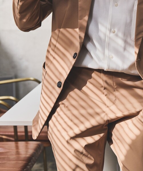 JUN STANDARD PICKS（ジュンスタンダードピックス）の「スリーレイヤードファブリックジャケット/セットアップ対応/防水/防湿/防花粉/静電気/UVカット/ストレッチ（テーラードジャケット・メンズ・イエロー系その他3/ブラック・L/S/LL/M）」の11枚目の写真