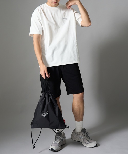 Manhattan Portage(マンハッタンポーテージ)の「【Manhattan Portage】CITY ACTIVE SET UP & KNAPSACK ≪CassetteChart別注≫ シティーアクティブセットアップ ナップサック付/ UVカット/ラッシュガード/マンハッタンポーテージ/3点セット サッカー日本代表 W杯 観戦 ユニフォームの代わりにも(Tシャツ/カットソー・レディース・ブラック/ホワイト・S/L/M)」の18枚目の写真