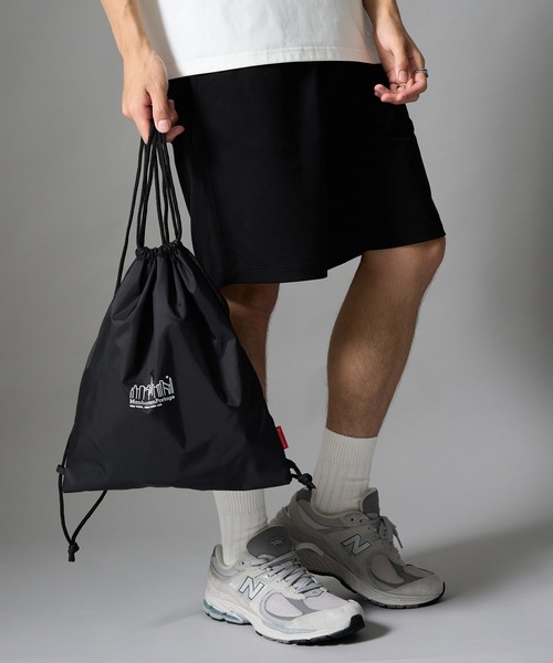 Manhattan Portage(マンハッタンポーテージ)の「【Manhattan Portage】CITY ACTIVE SET UP & KNAPSACK ≪CassetteChart別注≫ シティーアクティブセットアップ ナップサック付/ UVカット/ラッシュガード/マンハッタンポーテージ/3点セット サッカー日本代表 W杯 観戦 ユニフォームの代わりにも(Tシャツ/カットソー・レディース・ブラック/ホワイト・S/L/M)」の11枚目の写真
