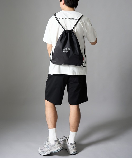 Manhattan Portage(マンハッタンポーテージ)の「【Manhattan Portage】CITY ACTIVE SET UP & KNAPSACK ≪CassetteChart別注≫ シティーアクティブセットアップ ナップサック付/ UVカット/ラッシュガード/マンハッタンポーテージ/3点セット サッカー日本代表 W杯 観戦 ユニフォームの代わりにも(Tシャツ/カットソー・レディース・ブラック/ホワイト・S/L/M)」の17枚目の写真