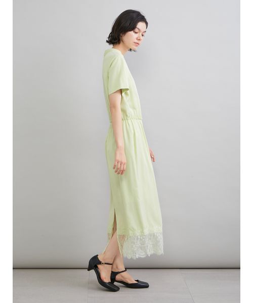 Mila Owen(ミラオーウェン)の「ヘムレースワンピース(ワンピース・レディース・ブラック/ライム/ネイビー・0/1)」の10枚目の写真