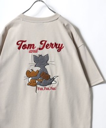TOM&JERRY（トムアンドジェリー）の「2026SS Tom and Jerry/トムとジェリー オーバーサイズ ワンポイント サガラ刺繍 半袖Tシャツ レディース メンズ（Tシャツ/カットソー）」