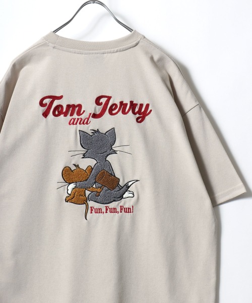 Tom＆Jerry（トムアンドジェリー）の「2026SS Tom and Jerry/トムとジェリー オーバーサイズ ワンポイント サガラ刺繍 半袖Tシャツ レディース メンズ（Tシャツ/カットソー・レディース・スミクロ/ベージュ/ブルー系その他/サックスブルー/ホワイト系その他/ブラック系その他2/ブラック系その他/ホワイト系その他2/ホワイト系その他4/ブラック系その他3/ホワイト系その他3/ネイビー/ブルー系その他2/ホワイト/ブラック系その他4/アッシュグレー・LL/L/M）」の12枚目の写真