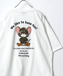 MARUKAWA（マルカワ）の「2026SS Tom and Jerry/トムとジェリー オーバーサイズ ワンポイント サガラ刺繍 半袖Tシャツ レディース メンズ（Tシャツ/カットソー）」