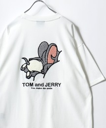 MARUKAWA（マルカワ）の「2026SS Tom and Jerry/トムとジェリー オーバーサイズ ワンポイント サガラ刺繍 半袖Tシャツ レディース メンズ（Tシャツ/カットソー）」