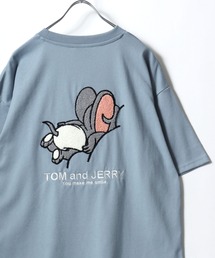 MARUKAWA（マルカワ）の「2026SS Tom and Jerry/トムとジェリー オーバーサイズ ワンポイント サガラ刺繍 半袖Tシャツ レディース メンズ（Tシャツ/カットソー）」