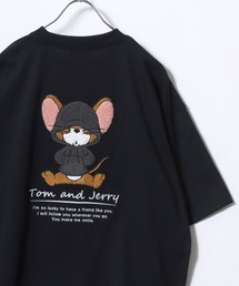 TOM&JERRY（トムアンドジェリー）の「2026SS Tom and Jerry/トムとジェリー オーバーサイズ ワンポイント サガラ刺繍 半袖Tシャツ レディース メンズ（Tシャツ/カットソー）」