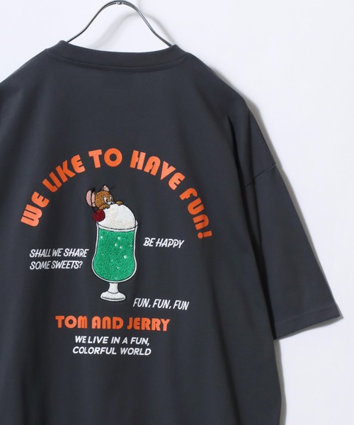 Tom＆Jerry（トムアンドジェリー）の「2026SS Tom and Jerry/トムとジェリー オーバーサイズ ワンポイント サガラ刺繍 半袖Tシャツ レディース メンズ（Tシャツ/カットソー・レディース・スミクロ/ベージュ/ブルー系その他/サックスブルー/ホワイト系その他/ブラック系その他2/ブラック系その他/ホワイト系その他2/ホワイト系その他4/ブラック系その他3/ホワイト系その他3/ネイビー/ブルー系その他2/ホワイト/ブラック系その他4/アッシュグレー・LL/L/M）」の9枚目の写真