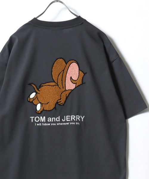 Tom＆Jerry（トムアンドジェリー）の「2026SS Tom and Jerry/トムとジェリー オーバーサイズ ワンポイント サガラ刺繍 半袖Tシャツ レディース メンズ（Tシャツ/カットソー・レディース・スミクロ/ベージュ/ブルー系その他/サックスブルー/ホワイト系その他/ブラック系その他2/ブラック系その他/ホワイト系その他2/ホワイト系その他4/ブラック系その他3/ホワイト系その他3/ネイビー/ブルー系その他2/ホワイト/ブラック系その他4/アッシュグレー・LL/L/M）」の10枚目の写真