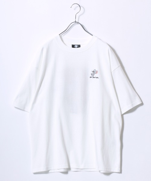 Tom＆Jerry（トムアンドジェリー）の「2026SS Tom and Jerry/トムとジェリー オーバーサイズ ワンポイント サガラ刺繍 半袖Tシャツ レディース メンズ（Tシャツ/カットソー・レディース・スミクロ/ベージュ/ブルー系その他/サックスブルー/ホワイト系その他/ブラック系その他2/ブラック系その他/ホワイト系その他2/ホワイト系その他4/ブラック系その他3/ホワイト系その他3/ネイビー/ブルー系その他2/ホワイト/ブラック系その他4/アッシュグレー・LL/L/M）」の17枚目の写真