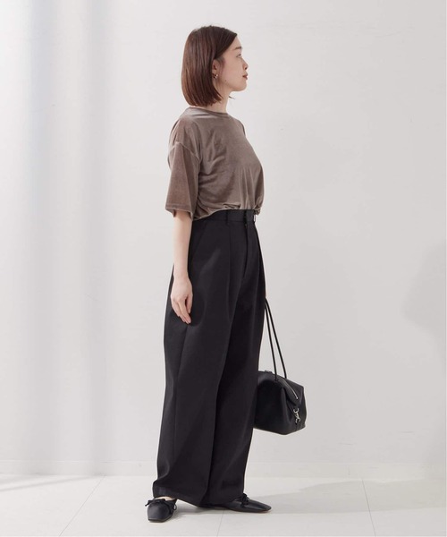 journal standard L'essage（ジャーナルスタンダードレサージュ）の「《追加5》【金子綾さん着用】CP タックチノパンツ（チノパンツ・レディース・ブラック/ベージュ・40/38/36/34）」の15枚目の写真