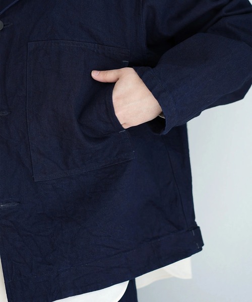 STILL BY HAND（スティルバイハンド）の「【STILL BY HAND】11.5oz denim jacket（デニムジャケット・メンズ・ダークネイビー/ホワイト・48/46）」の8枚目の写真