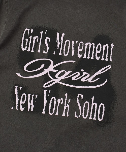X-girl（エックスガール）の「FADED LOGO AND NUMBER S/S TEE（Tシャツ/カットソー・レディース・ブラック/オリーブ/ベージュ・S/M/L）」の9枚目の写真