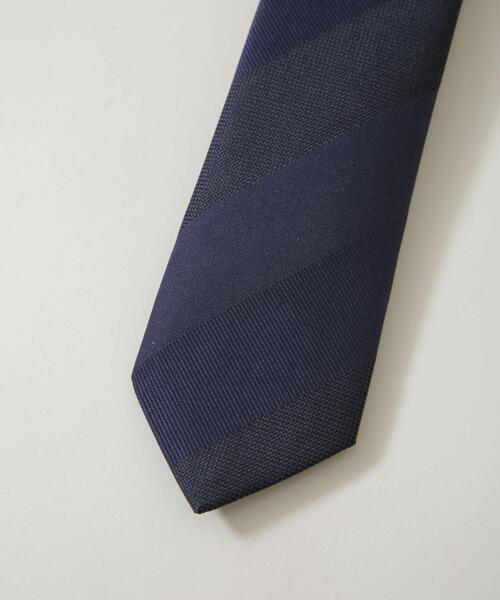 NANO universe（ナノユニバース）の「京都西陣ウォッシャブルシャドーストライプネクタイ（ネクタイ・メンズ・ブラウン/ネイビー・F）」の10枚目の写真
