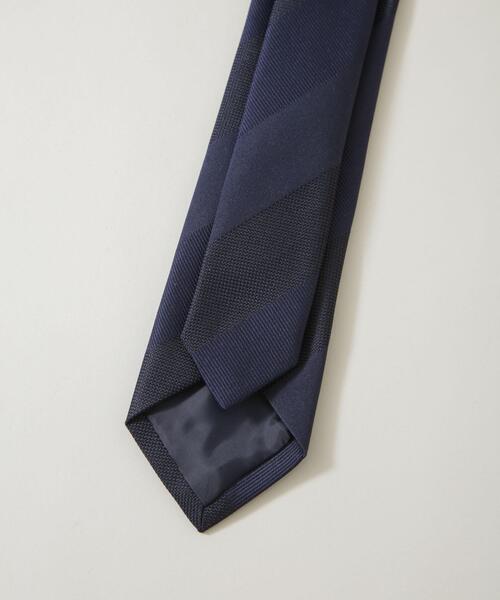 NANO universe（ナノユニバース）の「京都西陣ウォッシャブルシャドーストライプネクタイ（ネクタイ・メンズ・ブラウン/ネイビー・F）」の12枚目の写真