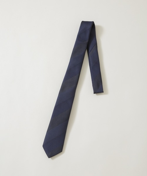 NANO universe（ナノユニバース）の「京都西陣ウォッシャブルシャドーストライプネクタイ（ネクタイ・メンズ・ブラウン/ネイビー・F）」の3枚目の写真