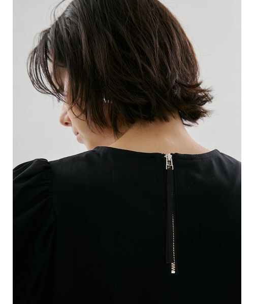 emmi(エミ)の「デザインスリーブTシャツ(Tシャツ/カットソー・レディース・ホワイト/ピンク/ブラック・F)」の8枚目の写真