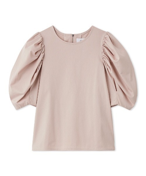 emmi(エミ)の「デザインスリーブTシャツ(Tシャツ/カットソー・レディース・ホワイト/ピンク/ブラック・F)」の3枚目の写真