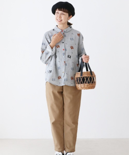 sanpo kuschel(サンポクシェル)の「後ろ姿に注目!超伸縮ストレッチパンツ(チノパンツ・レディース・ベージュ・FREE)」の11枚目の写真