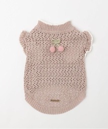 moncheri（モンシェリ）の「冷感さくらんぼモチーフサマーニットトップス（ペットウェア）」