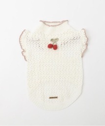 moncheri（モンシェリ）の「冷感さくらんぼモチーフサマーニットトップス（ペットウェア）」