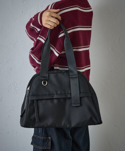 goocy(グーシー)の「アドルフ2WAYボストンバッグ(トートバッグ・レディース・ブラック/ブラウン・FREE)」の1枚目の写真