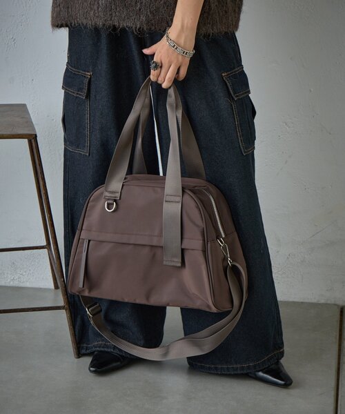 goocy(グーシー)の「アドルフ2WAYボストンバッグ(トートバッグ・レディース・ブラック/ブラウン・FREE)」の7枚目の写真