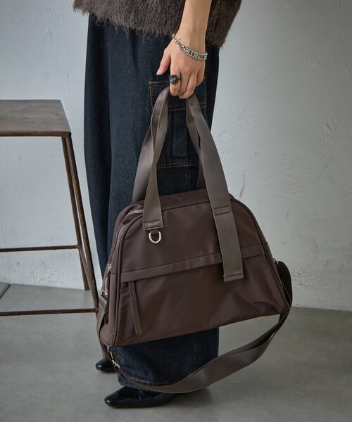 goocy(グーシー)の「アドルフ2WAYボストンバッグ(トートバッグ・レディース・ブラック/ブラウン・FREE)」の9枚目の写真