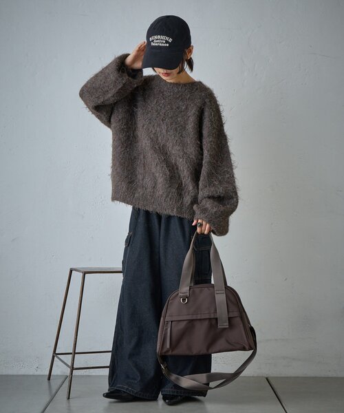 goocy(グーシー)の「アドルフ2WAYボストンバッグ(トートバッグ・レディース・ブラック/ブラウン・FREE)」の11枚目の写真