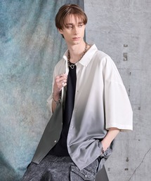 SERACE（セラス）の「【SERACE】Loose drape gradation short sleeve shirt / ルーズドレープグラデーション半袖シャツ/ 接触冷感（シャツ/ブラウス）」