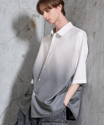 SERACE（セラス）の「【SERACE】Loose drape gradation short sleeve shirt / ルーズドレープグラデーション半袖シャツ/ 接触冷感（シャツ/ブラウス）」