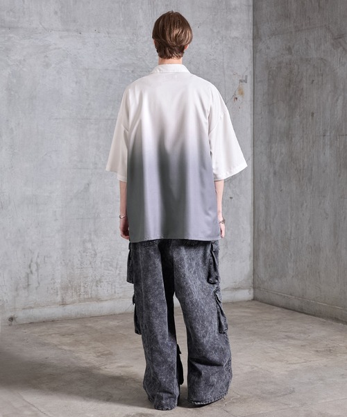 SERACE（セラス）の「【SERACE】Loose drape gradation short sleeve