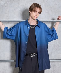 SERACE（セラス）の「【SERACE】Loose drape gradation short sleeve shirt / ルーズドレープグラデーション半袖シャツ/ 接触冷感（シャツ/ブラウス）」