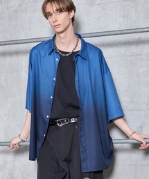 SERACE（セラス）の「【SERACE】Loose drape gradation short sleeve shirt / ルーズドレープグラデーション半袖シャツ/ 接触冷感（シャツ/ブラウス）」