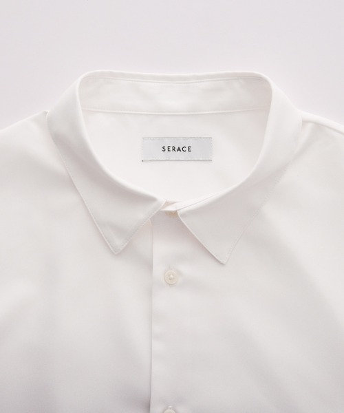 SERACE(セラス)の「【SERACE】Loose drape gradation short sleeve shirt / ルーズドレープグラデーション半袖シャツ/ 接触冷感(シャツ/ブラウス・メンズ・ブラック/ブルー/ホワイト・L/M/S)」の9枚目の写真