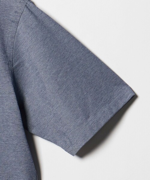 BEAUTY&YOUTH UNITED ARROWS(ビューティーアンドユースユナイテッドアローズ)の「クイック ストレッチ シャンブレー ボタンダウン 半袖シャツ SLIM型 吸水速乾機能付き(シャツ/ブラウス・メンズ・ネイビー/ロイヤルブルー/コバルトブルー/ホワイト・XS/S/M/L/XL)」の17枚目の写真