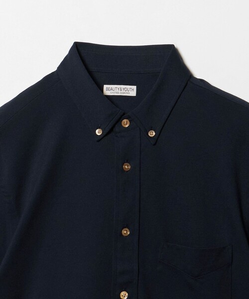 BEAUTY&YOUTH UNITED ARROWS(ビューティーアンドユースユナイテッドアローズ)の「クイック ストレッチ シャンブレー ボタンダウン 半袖シャツ SLIM型 吸水速乾機能付き(シャツ/ブラウス・メンズ・ネイビー/ロイヤルブルー/コバルトブルー/ホワイト・XS/S/M/L/XL)」の22枚目の写真