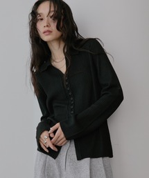 スキッパ―ミックスポロニット