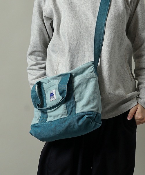 MADDEN（メデン）の「【MADDEN】12oz キャンバス 2WAY ショルダー トートバッグ MDPM-06（ショルダーバッグ・メンズ・ブラック×グレー/キナリ/サックスブルー/ピンク・ONE SIZE）」の4枚目の写真