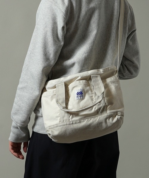 MADDEN（メデン）の「【MADDEN】12oz キャンバス 2WAY ショルダー トートバッグ MDPM-06（ショルダーバッグ・メンズ・ブラック×グレー/キナリ/サックスブルー/ピンク・ONE SIZE）」の2枚目の写真