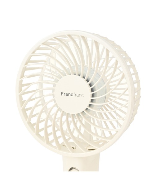 Francfranc(フランフラン)の「【2026年モデル】フレ ハンディファン ウェーブ 携帯扇風機 5段階風量調整 充電池 USB充電 Type-C 対応(生活家電・レディース・ホワイト/シルバー・FREE)」の11枚目の写真