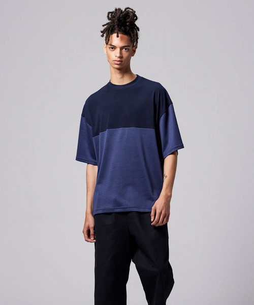 TAION（タイオン）の「【TAION(タイオン)】〈ユニセックス〉ノンダウン ジャパンスペシャル メッシュ切替 Tシャツ（Tシャツ/カットソー・メンズ・ホワイト/チャコールグレー/ブラック/パープル/ネイビー/オリーブ・S/M/L/2XL/XL）」の19枚目の写真