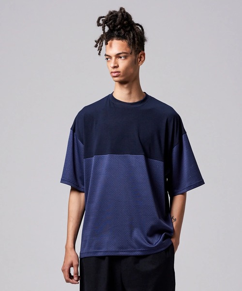 TAION（タイオン）の「【TAION(タイオン)】〈ユニセックス〉ノンダウン ジャパンスペシャル メッシュ切替 Tシャツ（Tシャツ/カットソー・メンズ・ホワイト/チャコールグレー/ブラック/パープル/ネイビー/オリーブ・S/M/L/2XL/XL）」の20枚目の写真