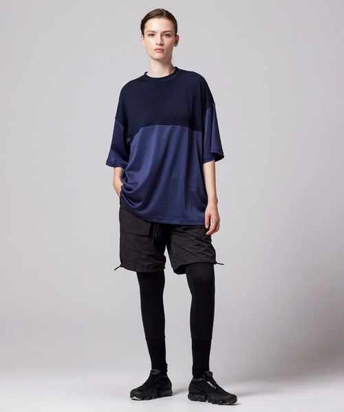 TAION（タイオン）の「【TAION(タイオン)】〈ユニセックス〉ノンダウン ジャパンスペシャル メッシュ切替 Tシャツ（Tシャツ/カットソー・メンズ・ホワイト/チャコールグレー/ブラック/パープル/ネイビー/オリーブ・S/M/L/2XL/XL）」の22枚目の写真