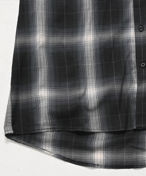 CavariA（キャバリア）の「『CavariA/キャバリア』先染めフードシャツ（シャツ/ブラウス・メンズ・ブラック/ホワイト/ブルー・M/L）」の22枚目の写真