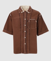 MARNI（マルニ）の「COLOR PRINTED DENIM / 半袖シャツ（シャツ/ブラウス）」