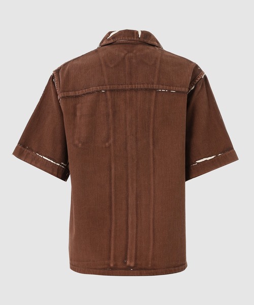 MARNI(マルニ)の「COLOR PRINTED DENIM / 半袖シャツ(シャツ/ブラウス・メンズ・ブラウン・44(S)/46(M)/48(L))」の8枚目の写真