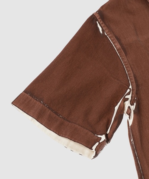 MARNI(マルニ)の「COLOR PRINTED DENIM / 半袖シャツ(シャツ/ブラウス・メンズ・ブラウン・44(S)/46(M)/48(L))」の4枚目の写真